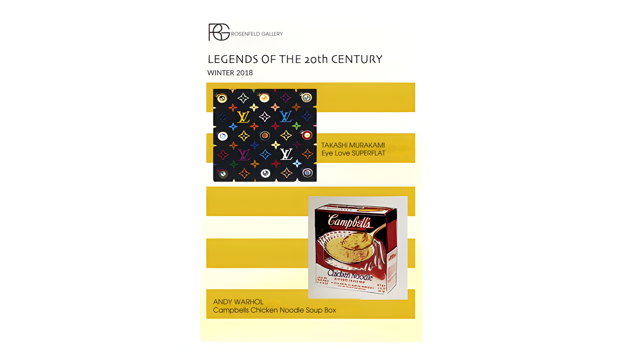 Murakami/Warhol Legends of 20th Century